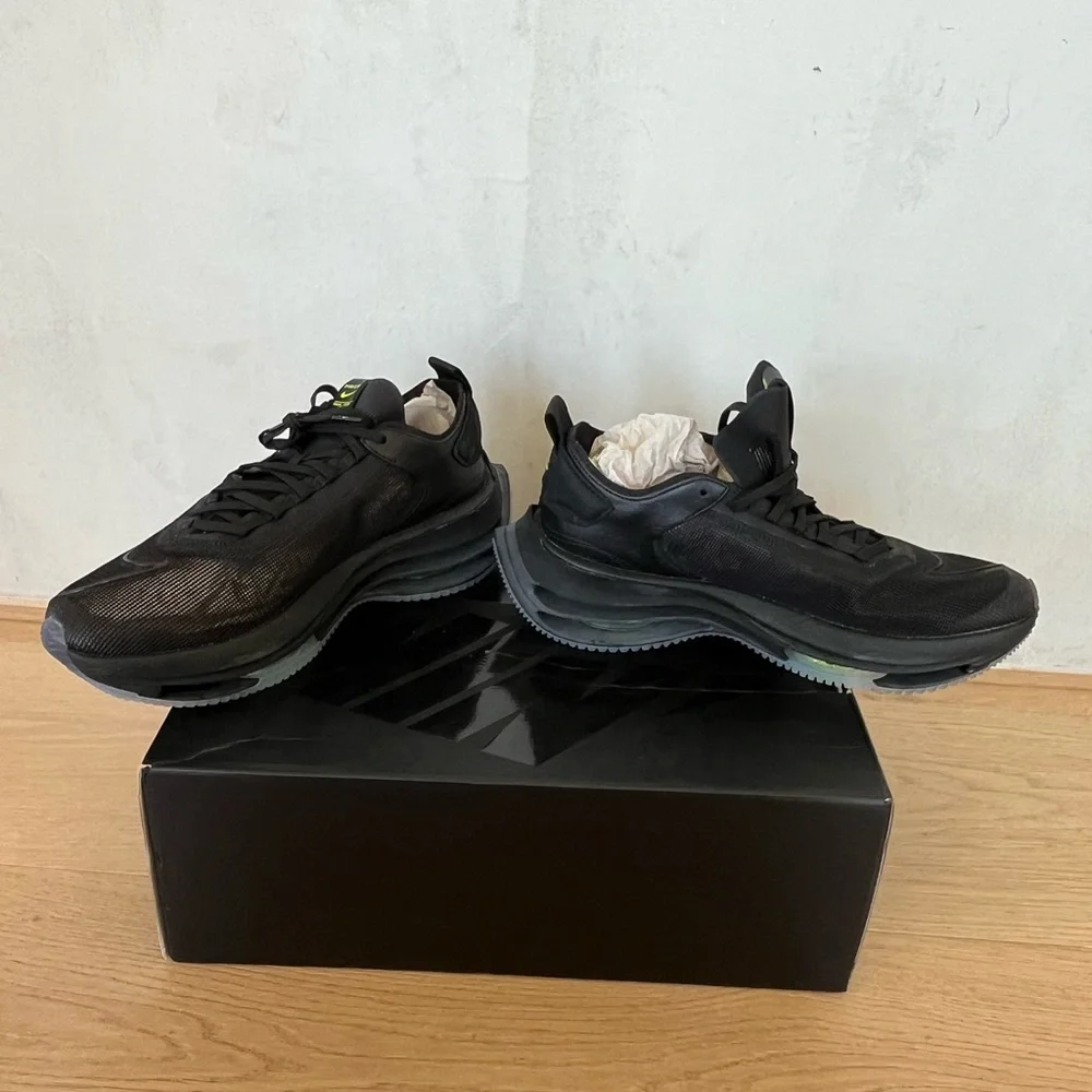 NIKE • NIB Nike Double Stacked black sneaker size 12 - Picture 7 of 9